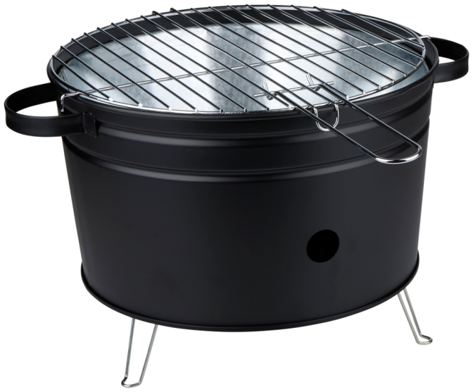 Alpina houtskool tafelbarbecue - 35 cm