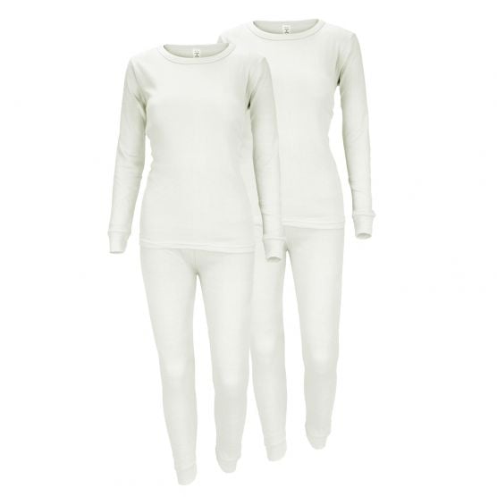 Black Snake Cozy Creme 2-Pack dames thermo-ondergoed set