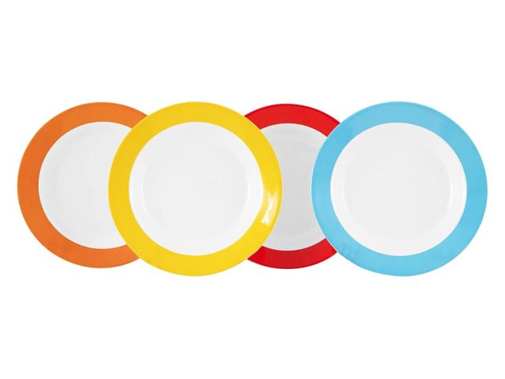 Gimex Colour Line set van 4 diepe borden