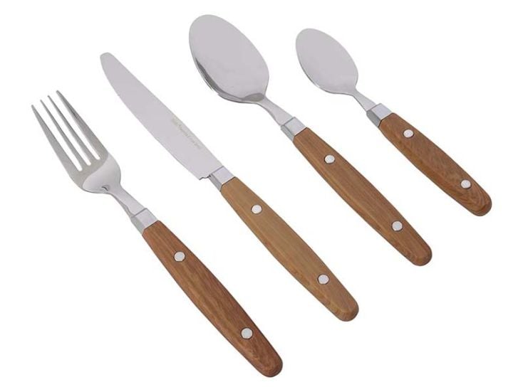 Gimex Nature Line Wood 16-delig bestekset