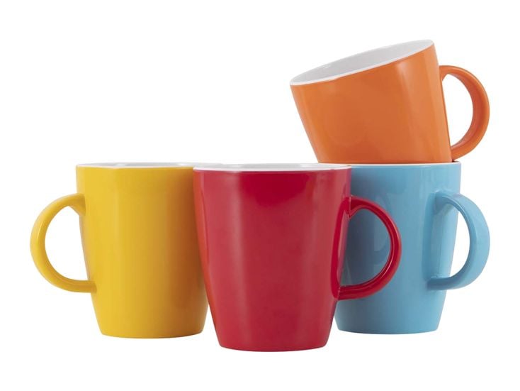 Gimex Colour Line set van 4 380 ml mokken - Multi