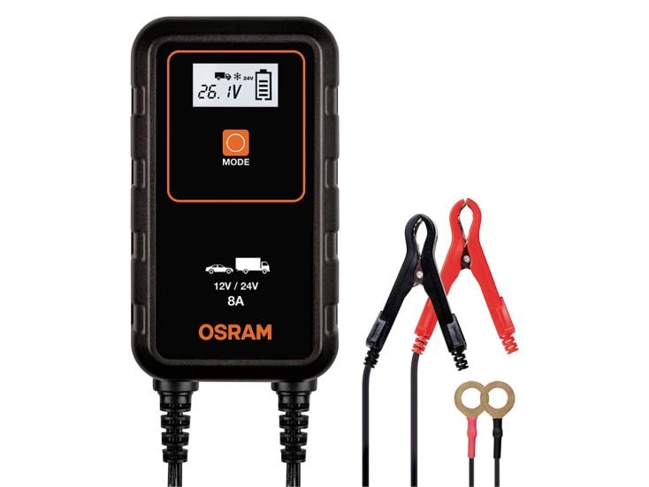 Osram 12/24 volt 8 ampère acculader