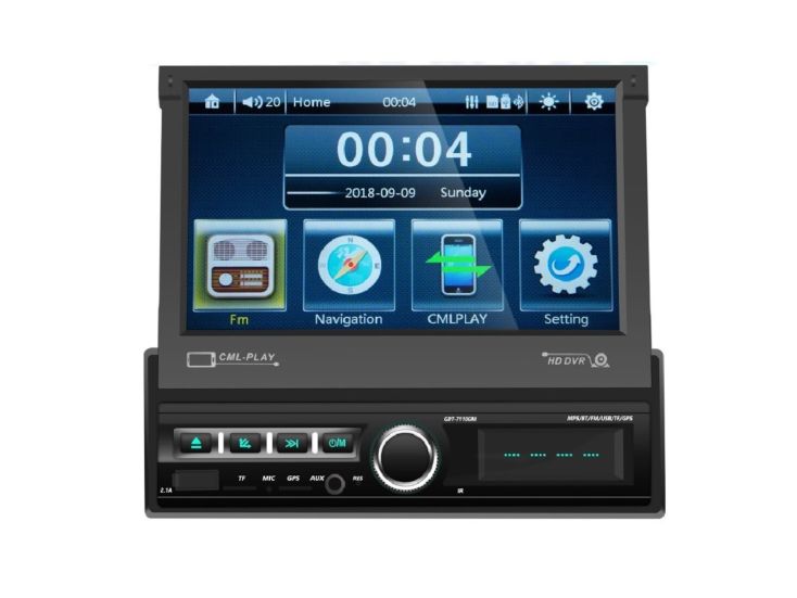 TechU™ T143 1 Din autoradio met afstandsbediening