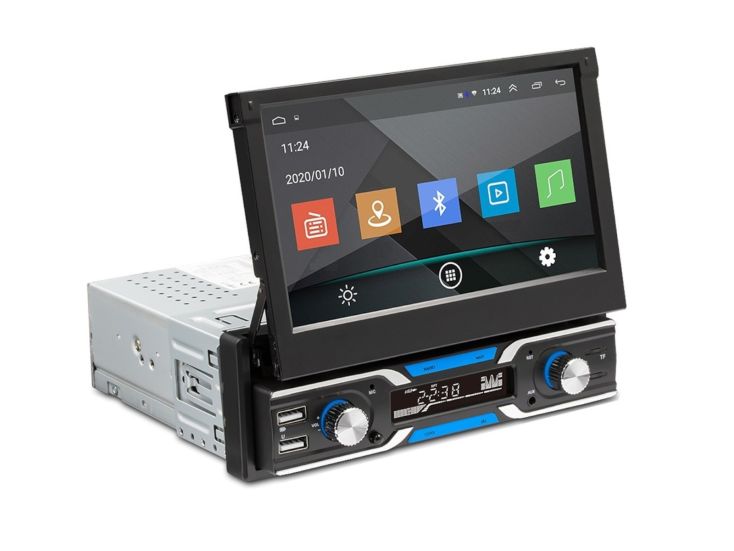 TechU™ T122 1 Din 7.0 inch touchscreen autoradio