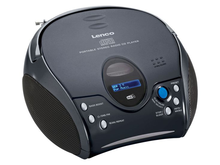 Lenco SCD-24DAB BK Draagbare DAB+ radio