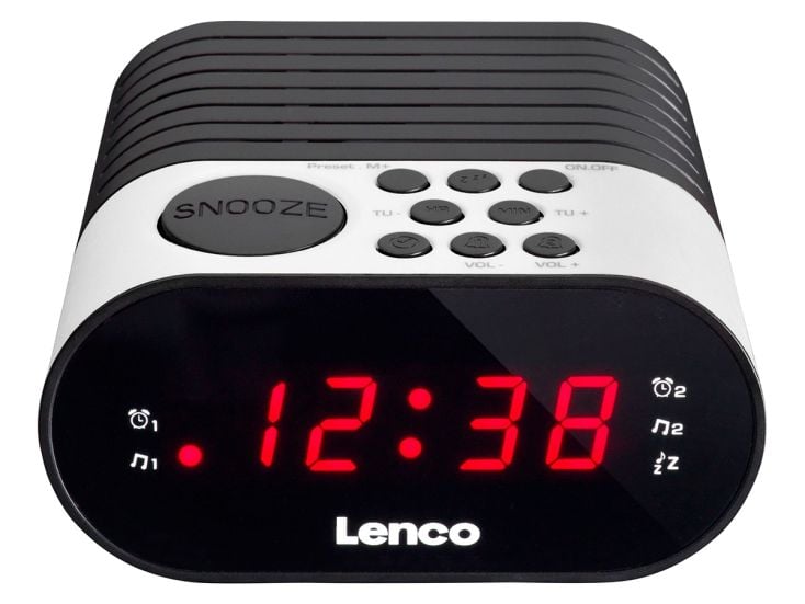 Lenco CR-07 FM wekkerradio - Black