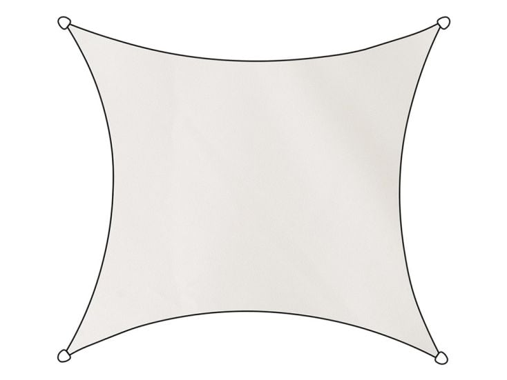 Livn Como vierkant polyester 5 x 5 meter schaduwdoek