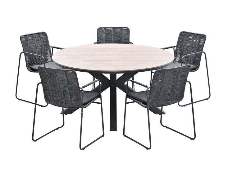 Garden Impressions Palma Tulli teak look 6-delige tuinset