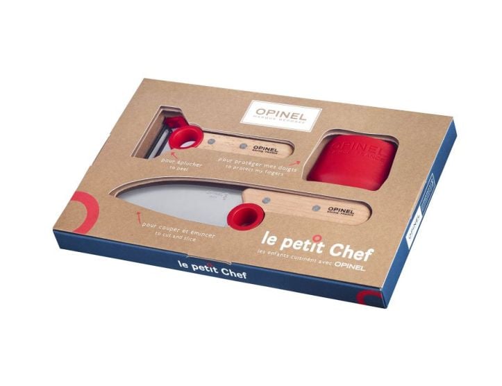 Opinel Le Petit Chef 3-delige kinder keukenset - Red