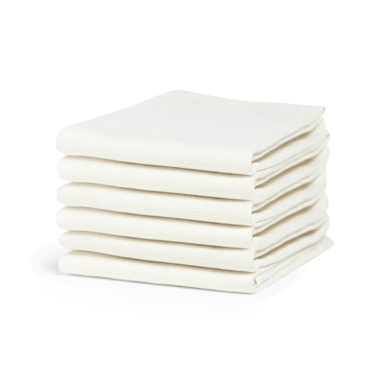 Cinderella Checkmaid 60 x 65 cm set van 6 theedoeken - White
