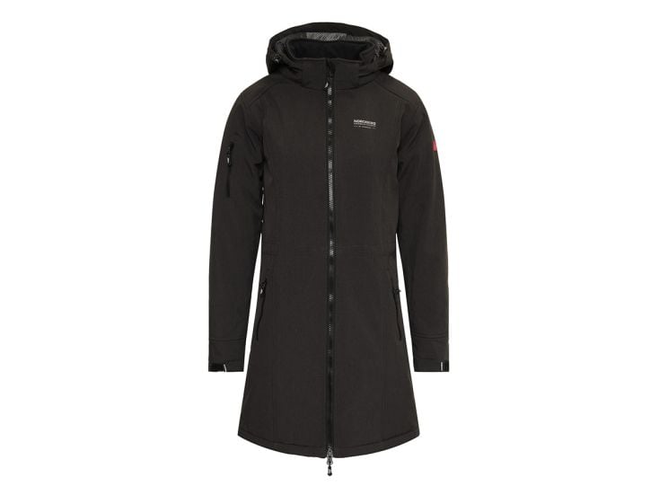 Nordberg Gitte Black Melange dames softshell jas