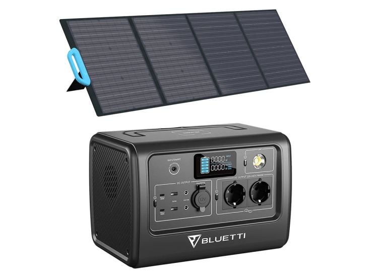 Bluetti EB70 met PV200 zonnepaneel