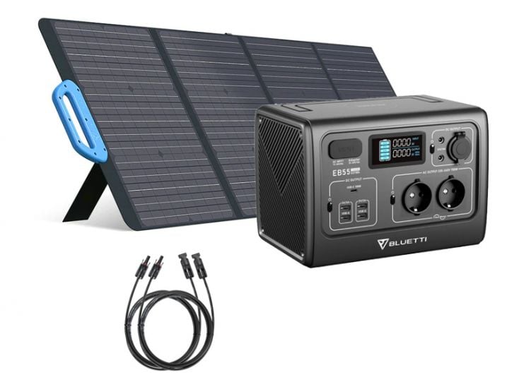 Bluetti EB55 met PV120 zonnepaneel