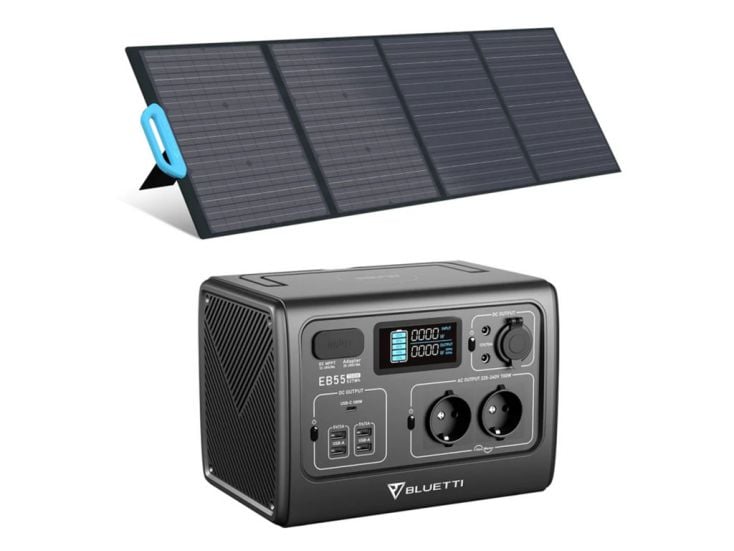 Bluetti EB55 met PV200 zonnepaneel