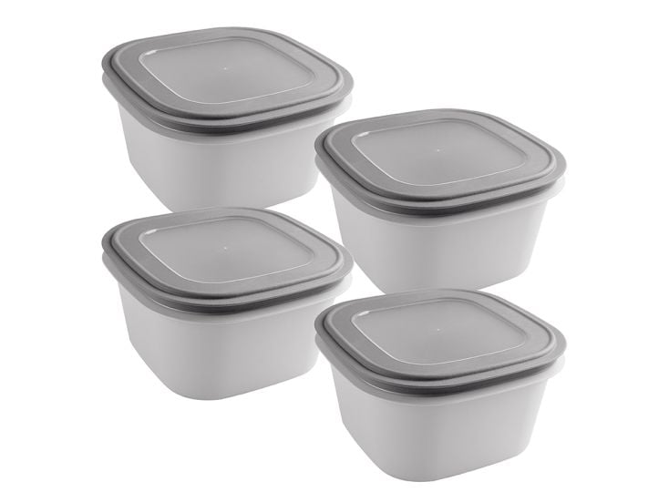 Sunware Sigma home 3,8 liter set van 4 vershouddozen - Grey