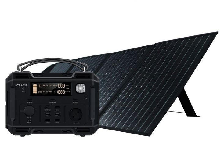 EveBase Move 500 powerstation met Go 120 Solar Panel