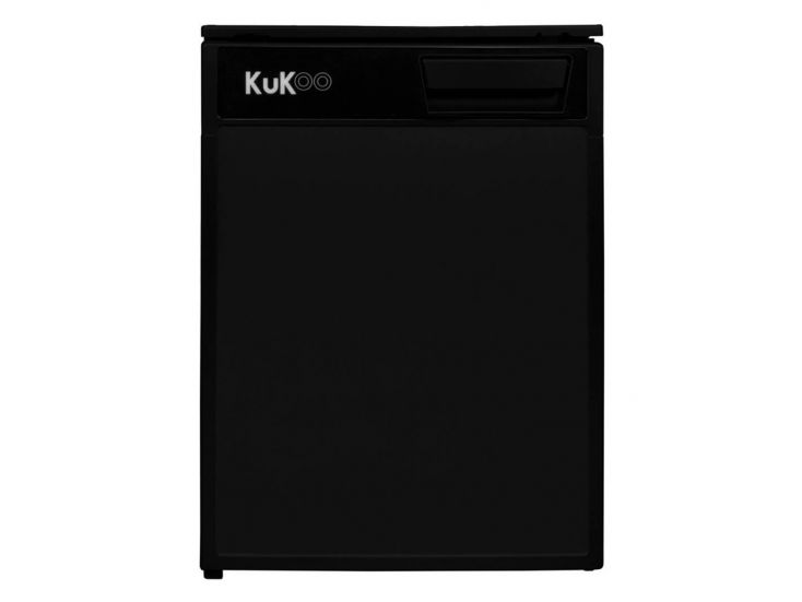 KuKoo 46,5 liter zwarte mini compressor koelkast