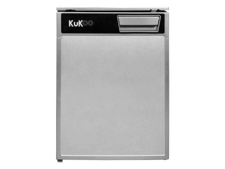 KuKoo 46,5 liter zilveren mini compressor koelkast