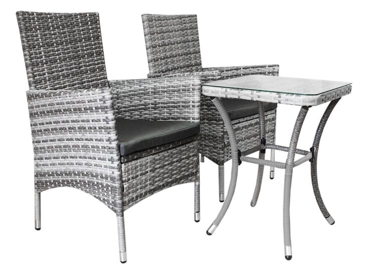 Monstershop Jarda 3-delige bistroset - Light Grey