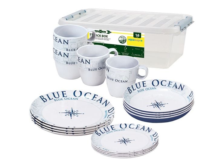 Brunner Stack Box Blue Ocean 16-delig serviesset