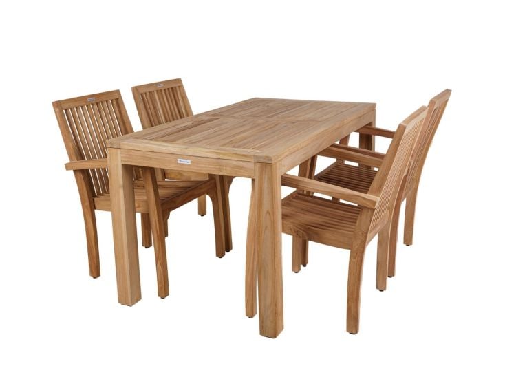 MaximaVida Java 150 cm 5-delige teak tuinset