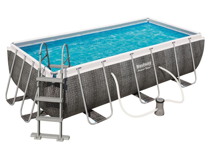 Bestway 404 cm Power Steel frame Rotan zwembad set