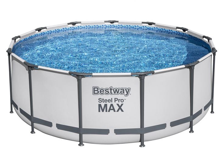 Bestway Steel Pro Max 396 lichtgrijs zwembad set