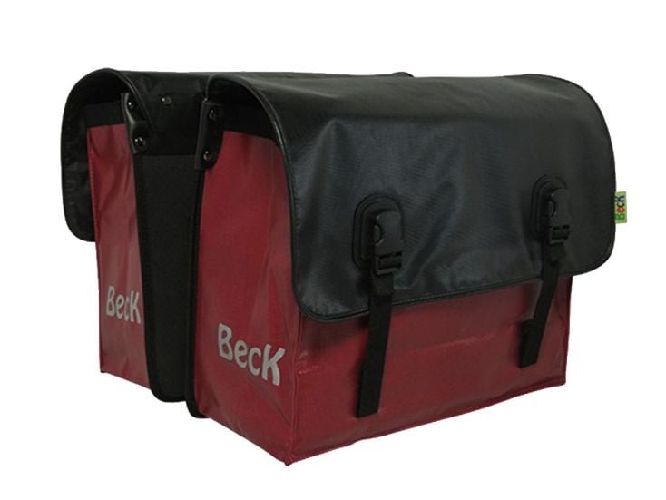 Beck Classic Red/black dubbele fietstas