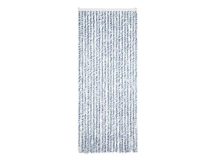 Livn 90 x 220 Chenille kattenstaarten deurgordijn - Blue