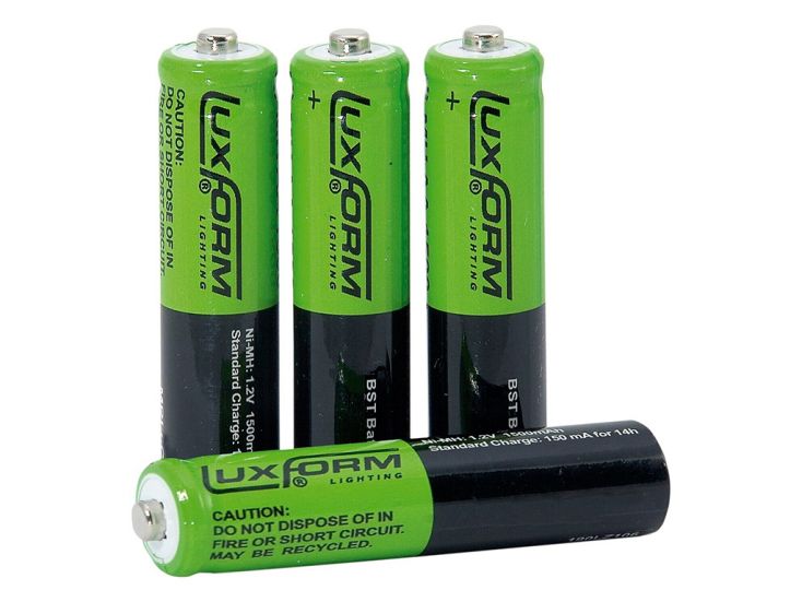 Luxform set van 4 oplaadbare AAA batterijen
