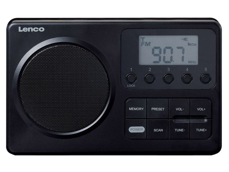 Lenco MPR-035BK Compacte draagbare FM Radio