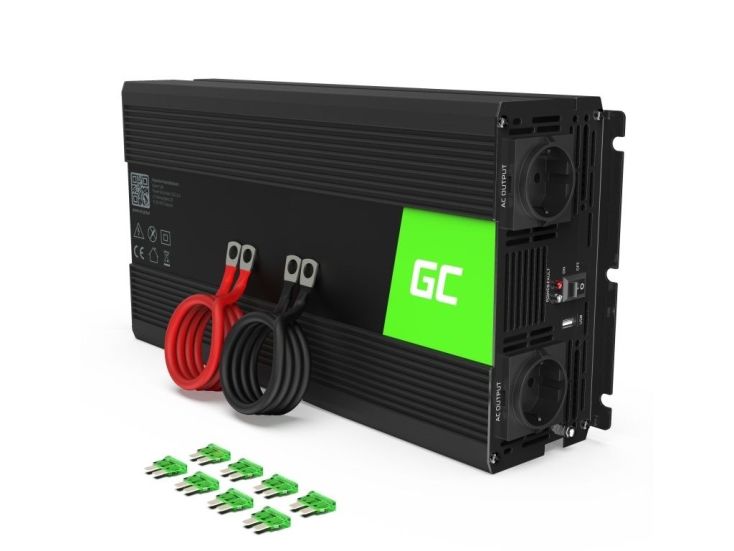 Green Cell INV25 12V/1500W Omvormer