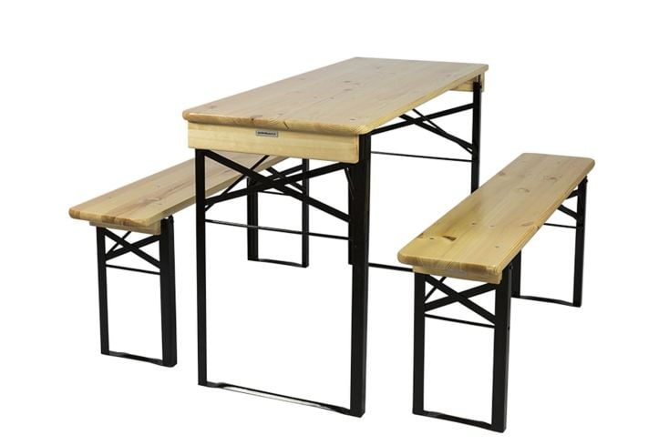 MaximaVida Berlijn 120 cm blank gelakt inklapbare picknickse