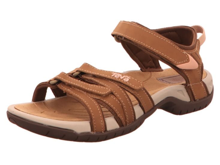 Teva Tirra Leather Honey Brown dames sandalen