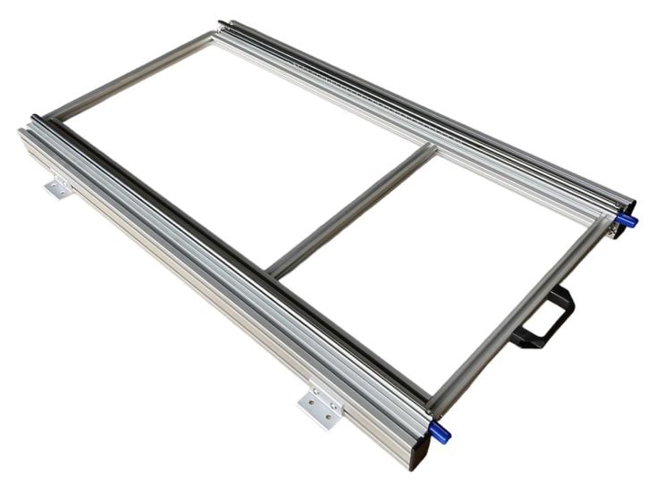 Aluminium 130 kg 90 x 40 cm camper schuifframe