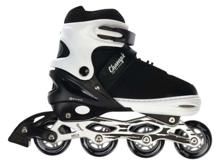 Champz Zwart ABEC9 Semi-Softboot verstelbare inline skates