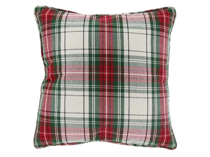 Unique Living Kerst Tartan 45 x 45 cm kussen