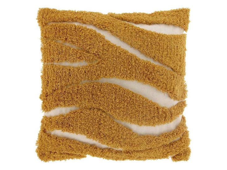 Unique Living Marina 45 x 45 cm kussen - Dark Yellow