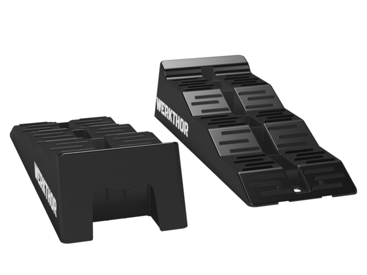 Werkthor camper oprijblokken - Black