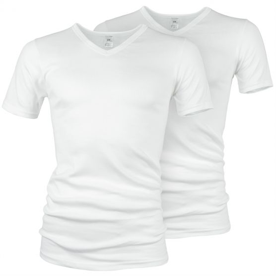 Black Snake Classic White heren V-Hals T-Shirt