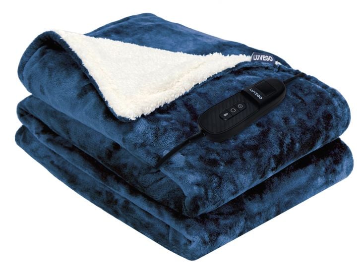 Luvego fleece/sherpa elektrische deken