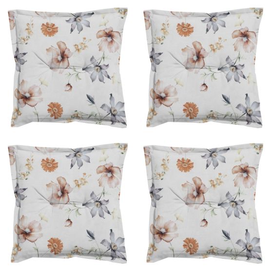 Madison Florina natural Zitkussen - Set van 4