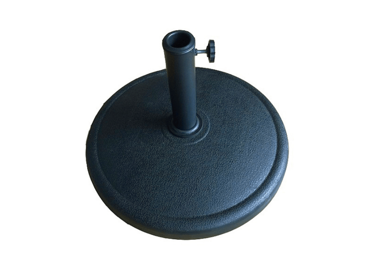 Parasolvoet rond - massief beton - 19kg