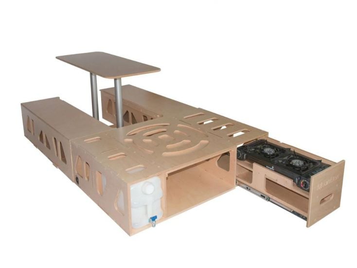 Moonbox 119 cm Speciale Editie Bus campingbox met tafel