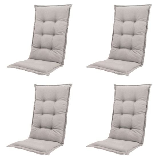 Madison Napels taupe Tuinstoelkussen - Set van 4