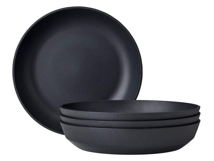 Mepal Silueta 210 mm set van 4 diepe borden - Black