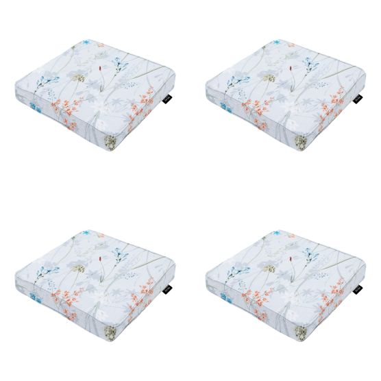 Madison Donna azure canvas eco+ Zitkussen - Set van 4