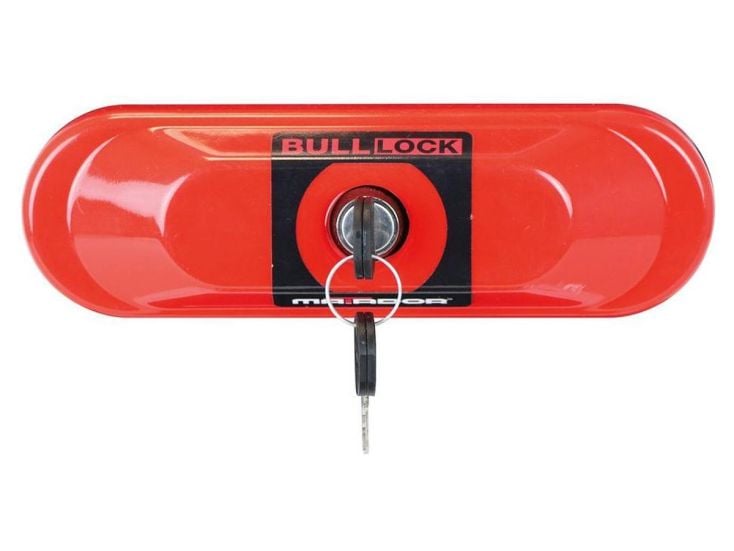 Bull-Lock Oval lock met back brack deurslot