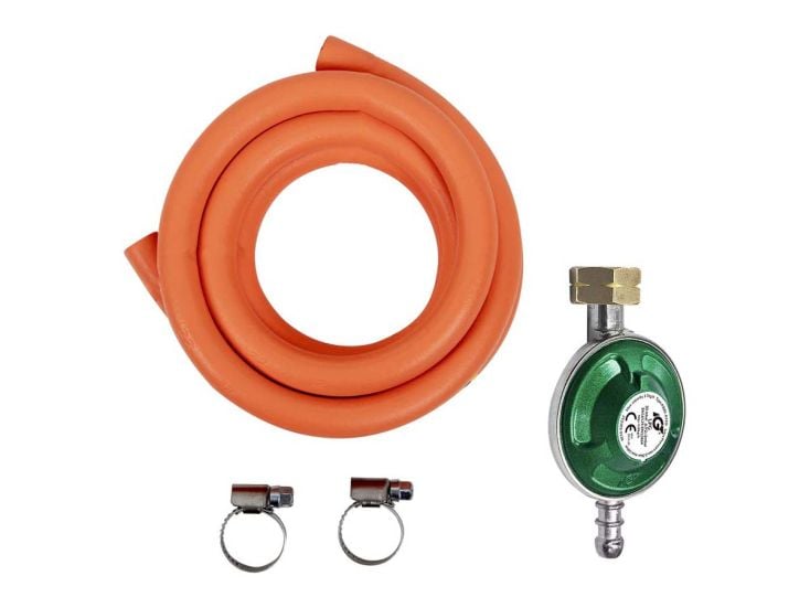 Bo-Camp 30 mbar gasdrukregelaarset - Orange