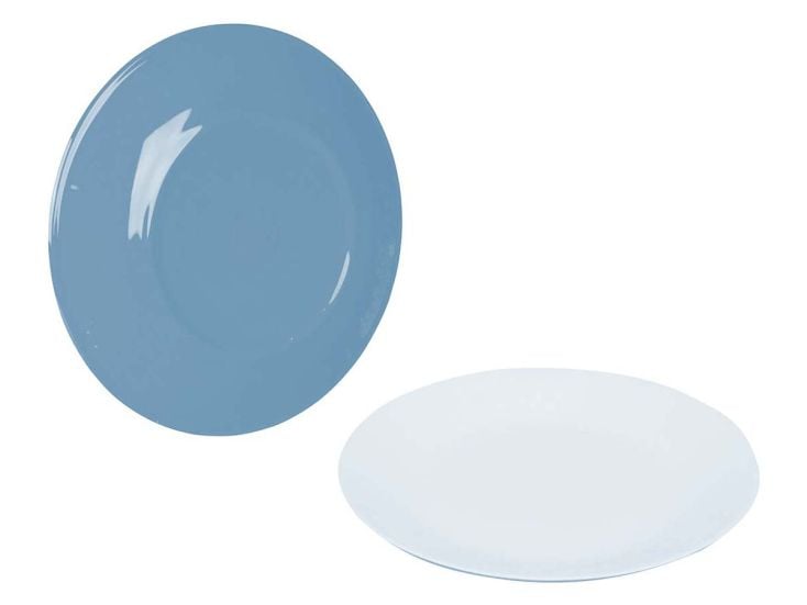 Bo-Camp Two-Tone set van 4 ontbijtborden - Blue